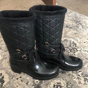Black Waterproof Snow Boots